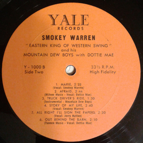 Smokey Warren And His Famous Mountain Dew Boys - Yea! Smokey - LP