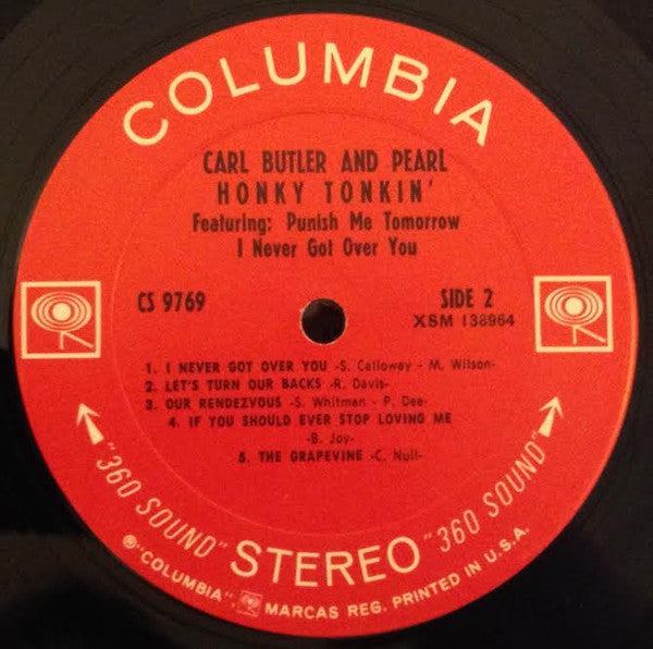 Carl Butler And Pearl* - Honky Tonkin' - LP