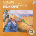 Sibelius* : Boston Symphony Orchestra, Colin Davis* - Symphonies Nos. 3 And 6 - LP