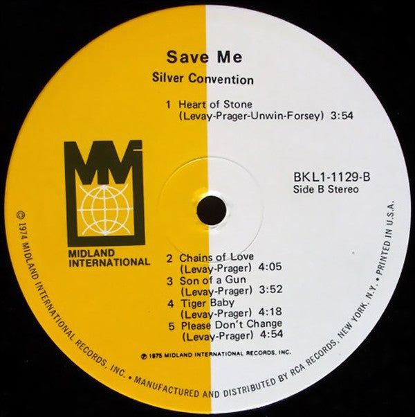 Silver Convention - Save Me - LP