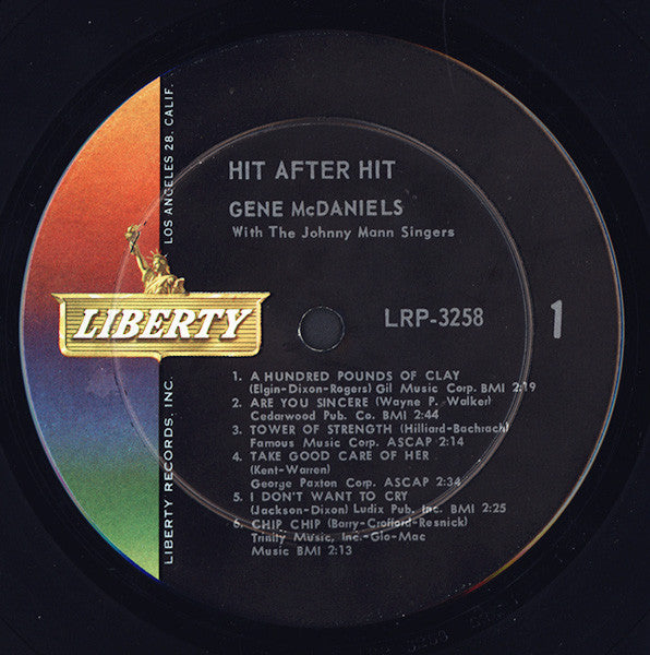 Gene McDaniels* - Hit After Hit - LP