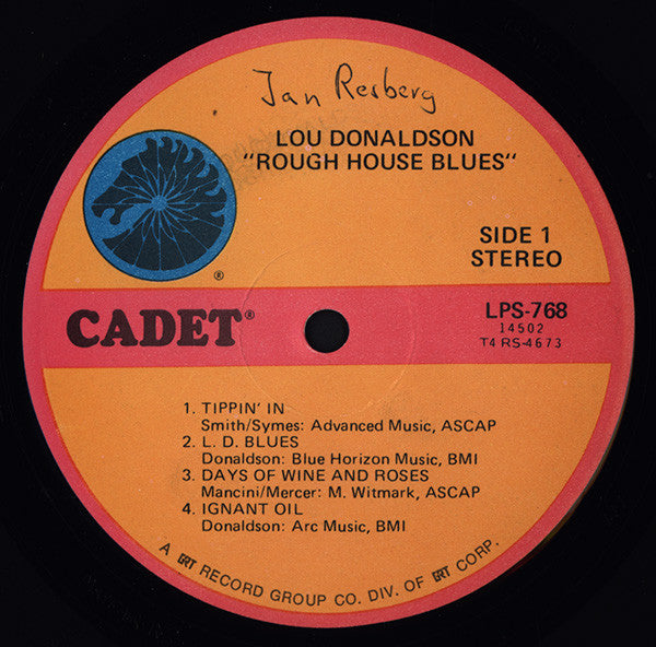 Lou Donaldson - Rough House Blues - LP