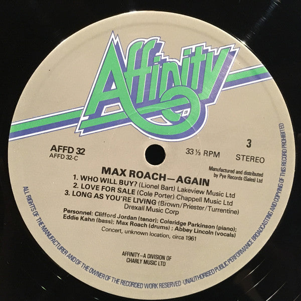 Max Roach - Again - LP