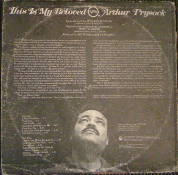 Arthur Prysock - This Is My Beloved - LP