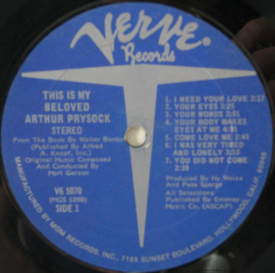 Arthur Prysock - This Is My Beloved - LP
