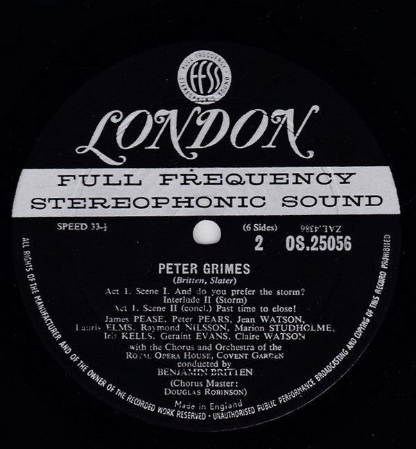Benjamin Britten - Peter Grimes - LP