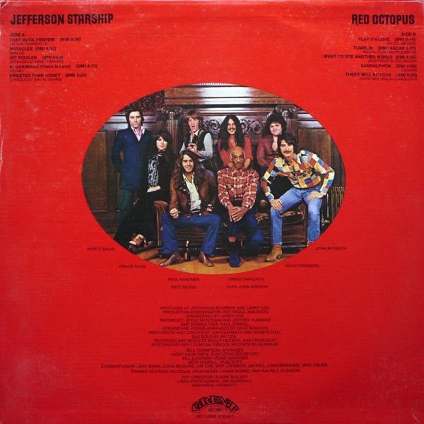 Jefferson Starship - Red Octopus - LP