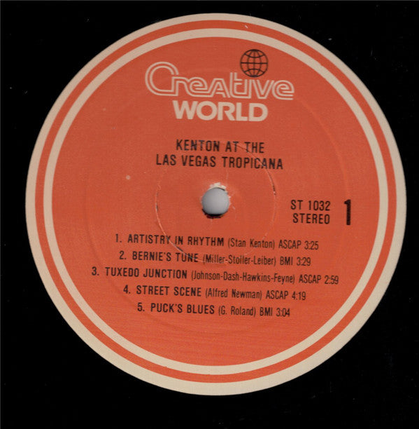 Stan Kenton - Kenton At The Las Vegas Tropicana - LP