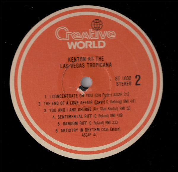 Stan Kenton - Kenton At The Las Vegas Tropicana - LP