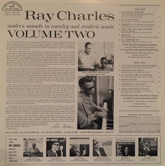 Ray Charles - Modern Sounds In Country And Western Music Volume Two - LP