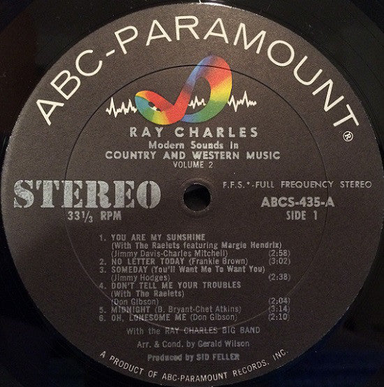 Ray Charles - Modern Sounds In Country And Western Music Volume Two - LP