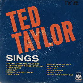 Ted Taylor - Ted Taylor Sings - LP