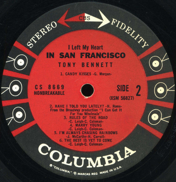 Tony Bennett - I Left My Heart In San Francisco - LP
