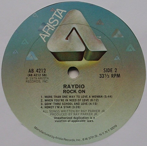 Raydio - Rock On - LP
