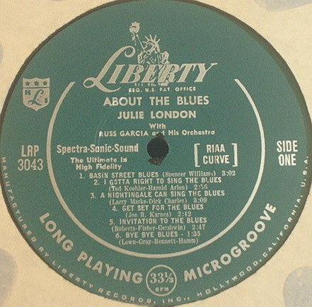 Julie London - About The Blues - LP