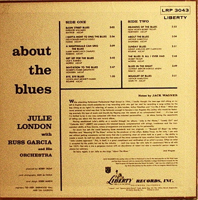 Julie London - About The Blues - LP