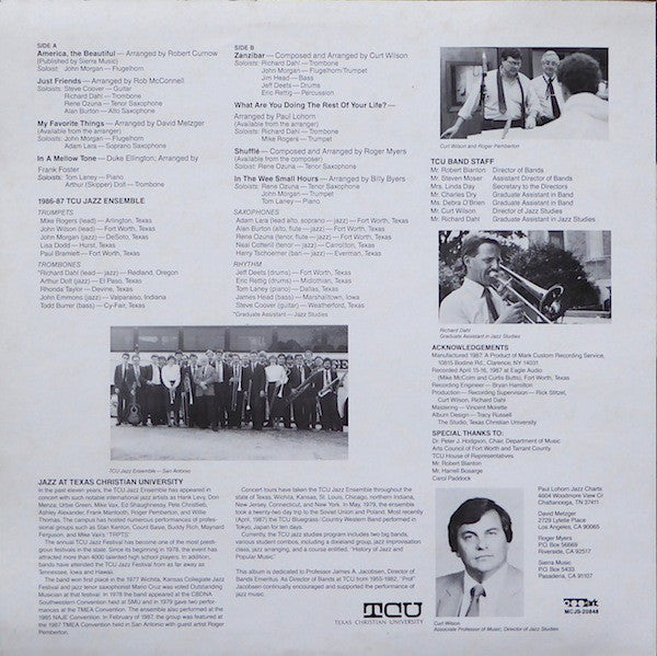 The Texas Christian University Jazz Ensemble - Zanzibar - LP
