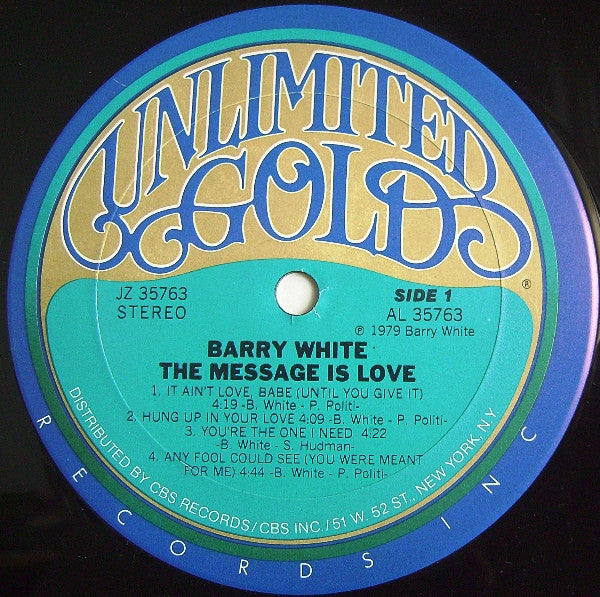 Barry White - The Message Is Love - LP