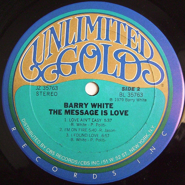 Barry White - The Message Is Love - LP