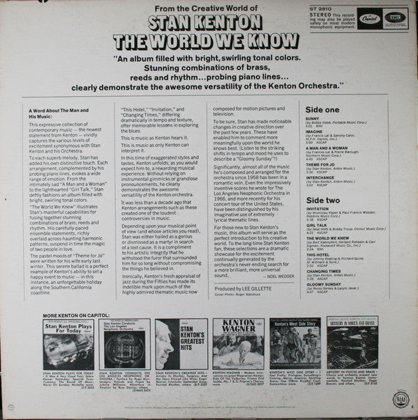 Stan Kenton And His Orchestra - The World We Know - LP