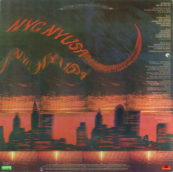 The Fatback Band - NYCNYUSA (Nĭk-Nē-Yōō-Sä) - LP