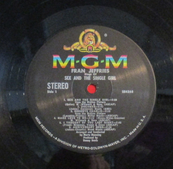 Fran Jeffries - Fran Jeffries Sings Of Sex And The Single Girl - LP