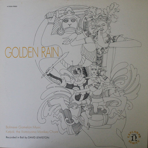 David Lewiston - Golden Rain (Balinese Gamelan Music / Ketjak: The Ramayana Monkey Chant) - LP