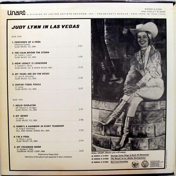 Judy Lynn - Judy Lynn In Las Vegas - LP