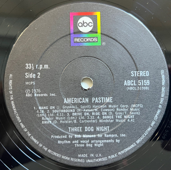 Three Dog Night - American Pastime - LP