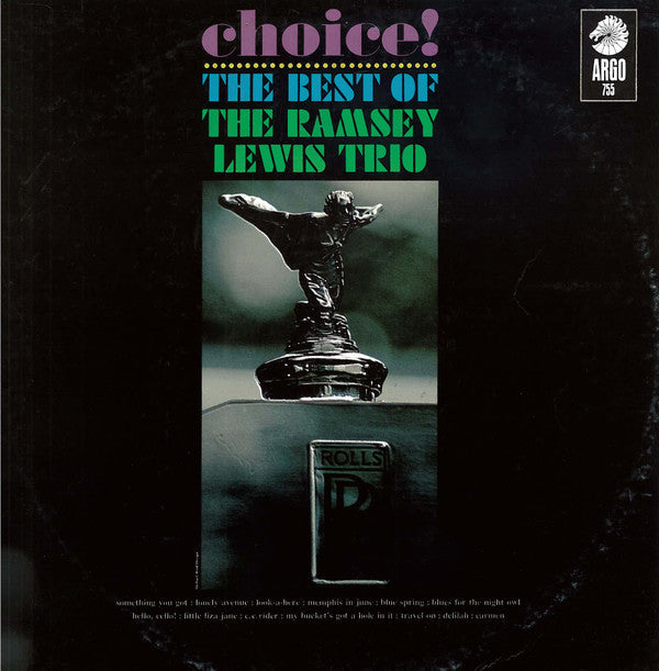 The Ramsey Lewis Trio - Choice!: The Best Of The Ramsey Lewis Trio - LP