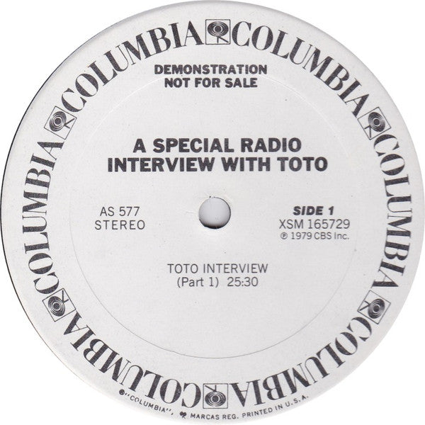 Toto - Special Radio Interview - LP