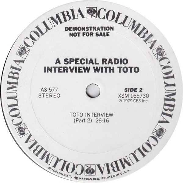 Toto - Special Radio Interview - LP