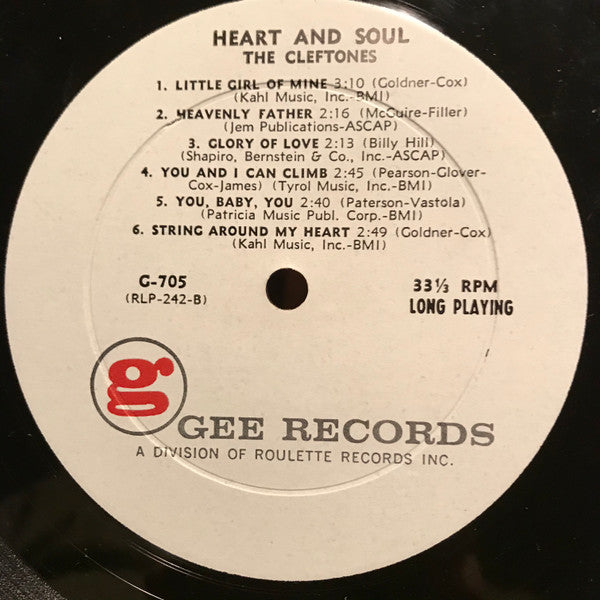 The Cleftones - Heart And Soul - LP