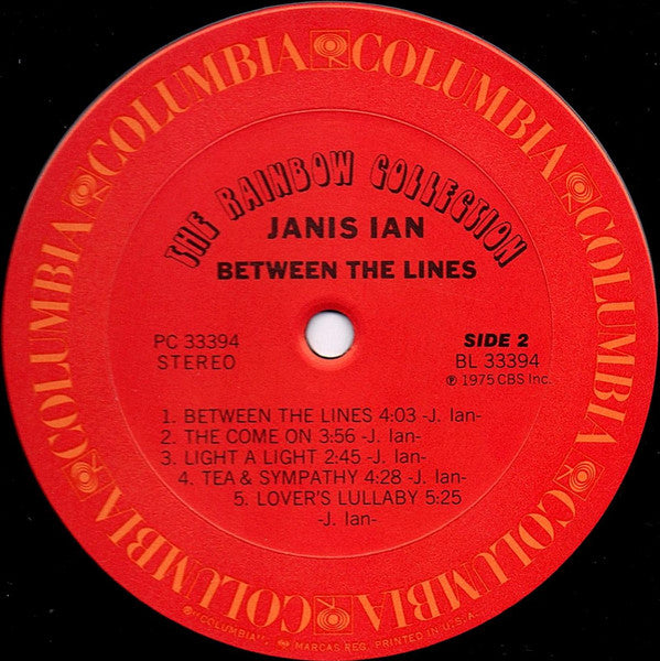 Janis Ian - Between The Lines - LP