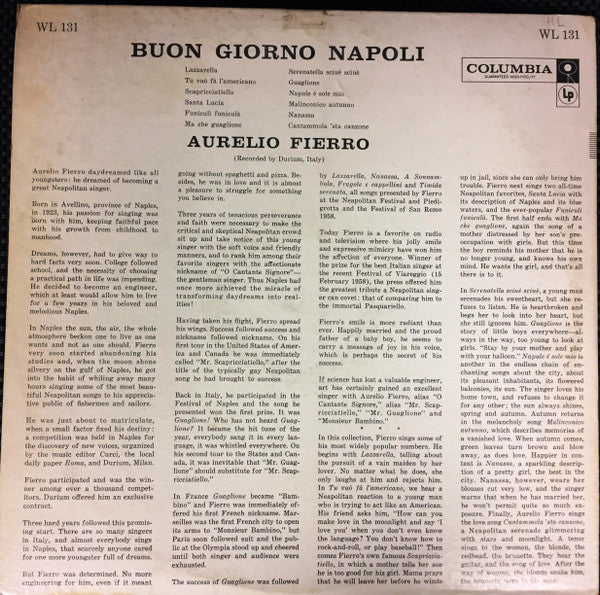 Aurelio Fierro - Buon Giorno Napoli - LP
