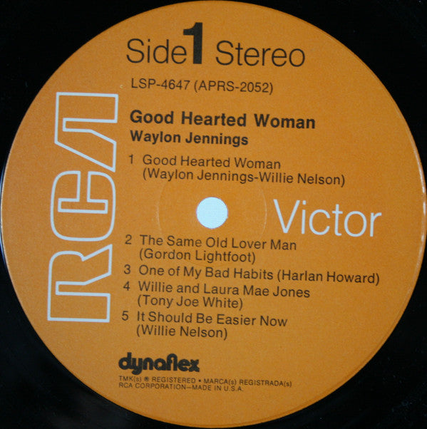 Waylon Jennings - Good Hearted Woman - LP