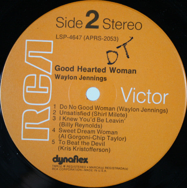 Waylon Jennings - Good Hearted Woman - LP