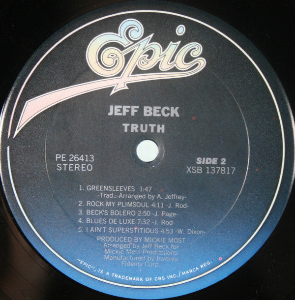Jeff Beck - Truth - LP