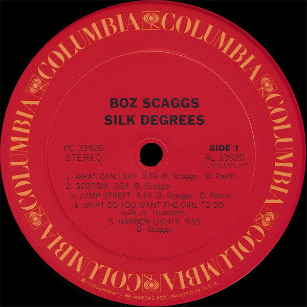 Boz Scaggs - Silk Degrees - LP