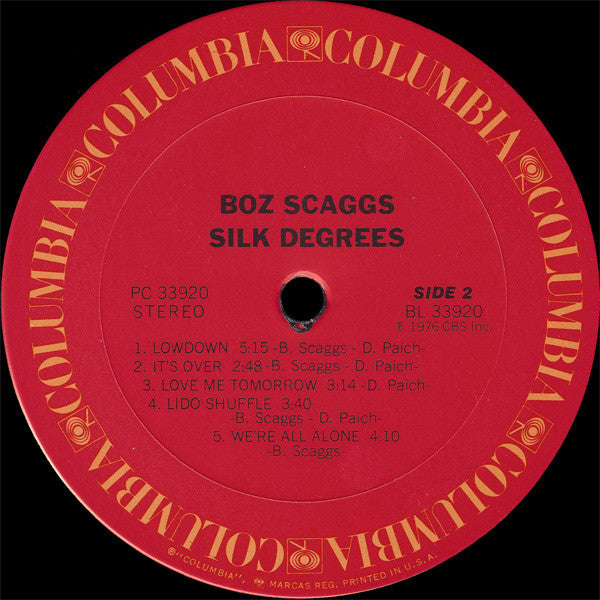 Boz Scaggs - Silk Degrees - LP