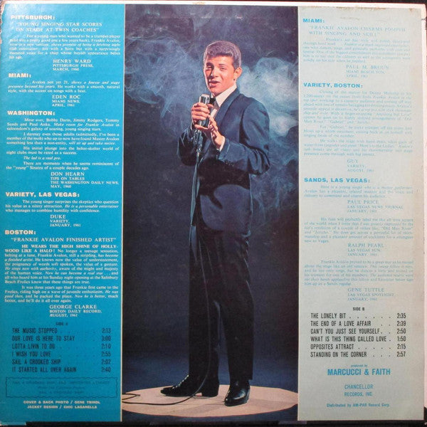 Frankie Avalon - ... And Now About Mr. Avalon - LP