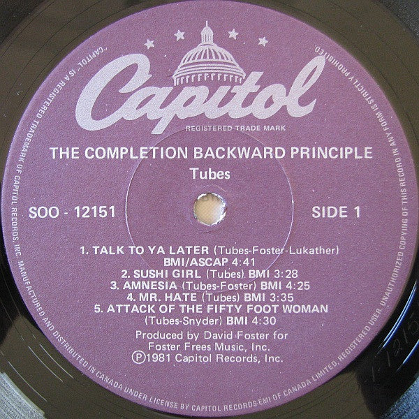 Tubes* - The Completion Backward Principle - LP