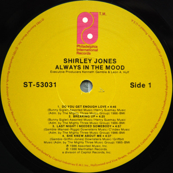 Shirley Jones - Always In The Mood - LP