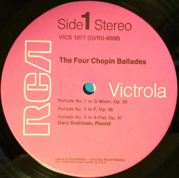Gary Graffman - The Four Chopin Ballades - LP