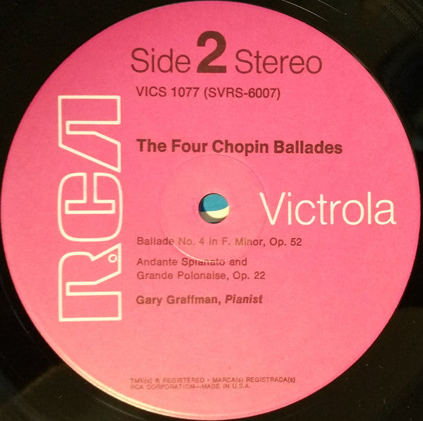 Gary Graffman - The Four Chopin Ballades - LP