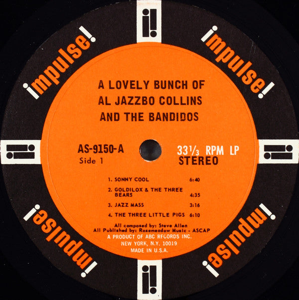 Al Jazzbo Collins - A Lovely Bunch Of Al Jazzbo Collins And The Bandidos - LP