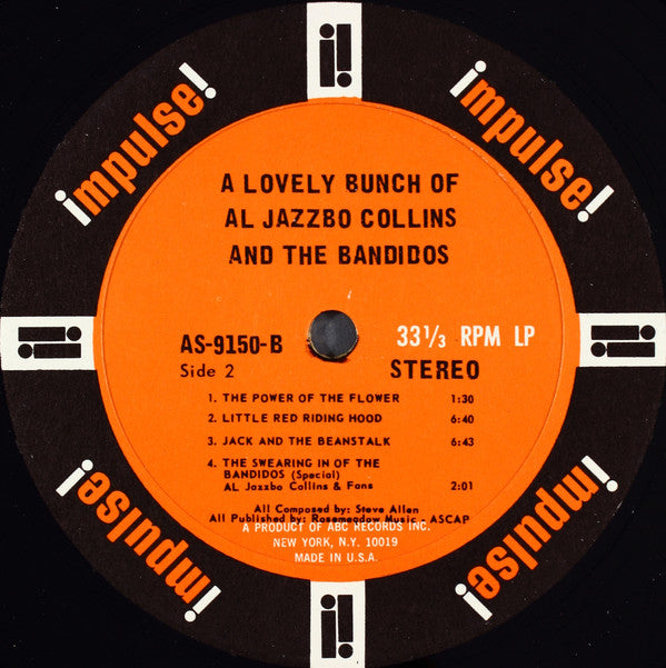 Al Jazzbo Collins - A Lovely Bunch Of Al Jazzbo Collins And The Bandidos - LP