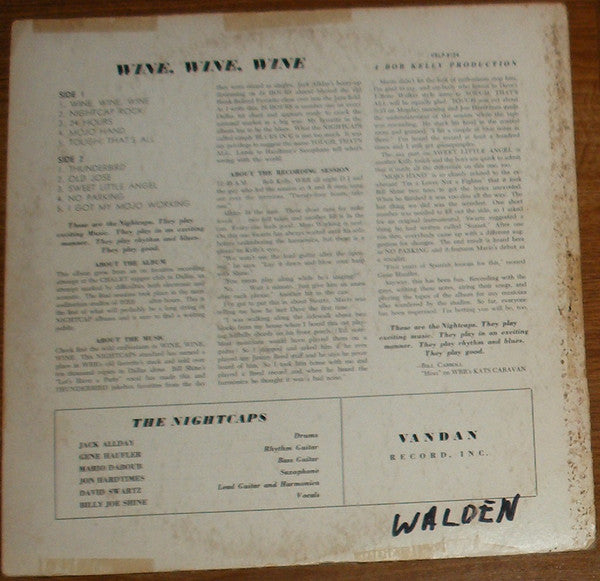The Nightcaps  - Wine, Wine, Wine - LP
