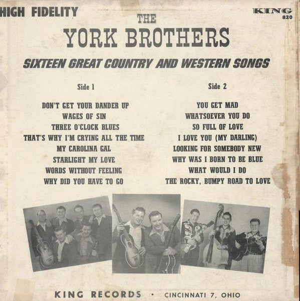 York Brothers - 16 Great Country & Western Songs - LP