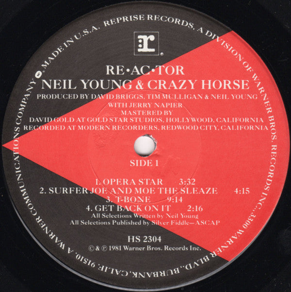 Neil Young & Crazy Horse - Re·ac·tor - LP